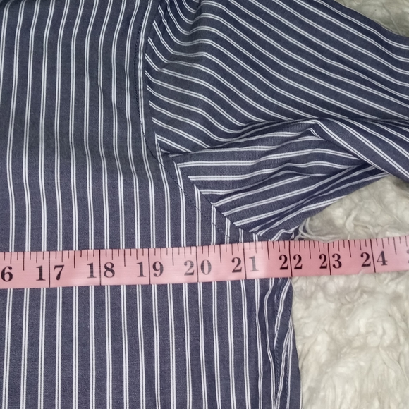 New Tommy Hilfiger Classic Fit Striped Shirt Size M - Picture 8 of 10